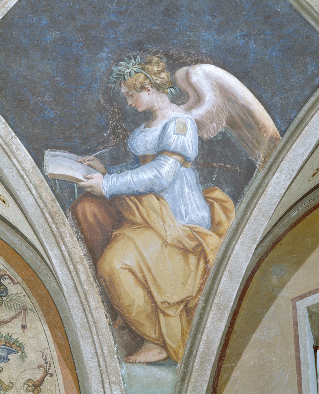 Poesia, As Quatro Artes, Peduccio, Camera della Fama, 1542 de Giorgio Vasari