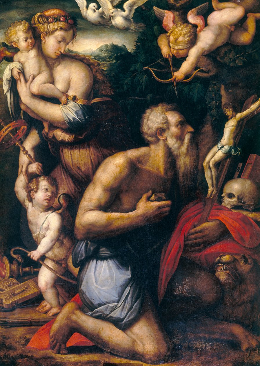 Tentação de São Jerônimo de Giorgio Vasari