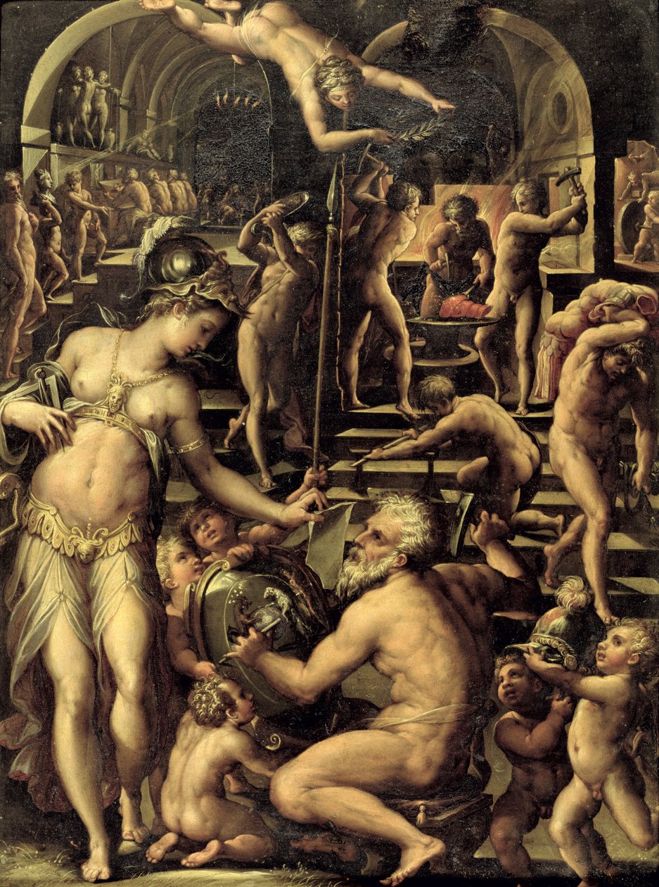 Forja de Vulcan, 1565 de Giorgio Vasari
