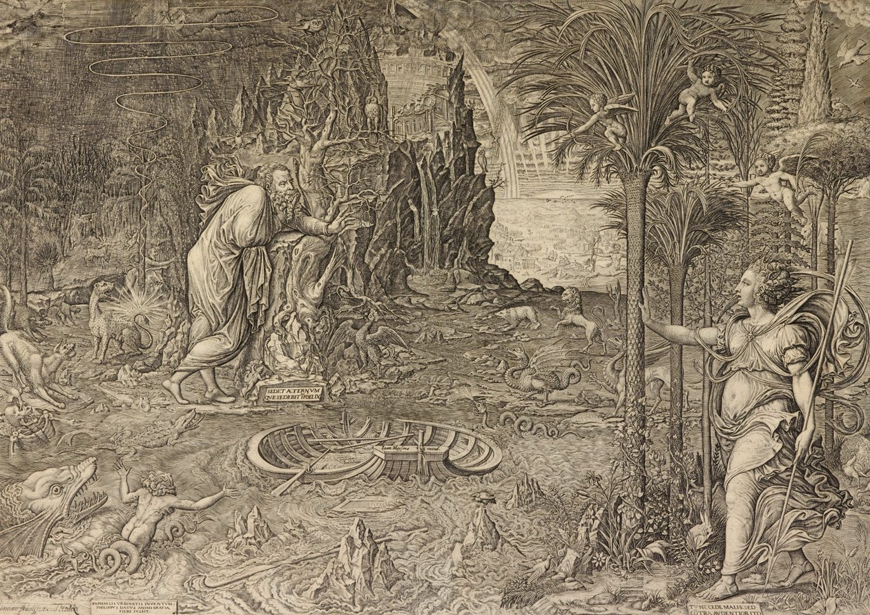 Alegoria da vida (Sonho de Rafael) de Giorgio Ghisi
