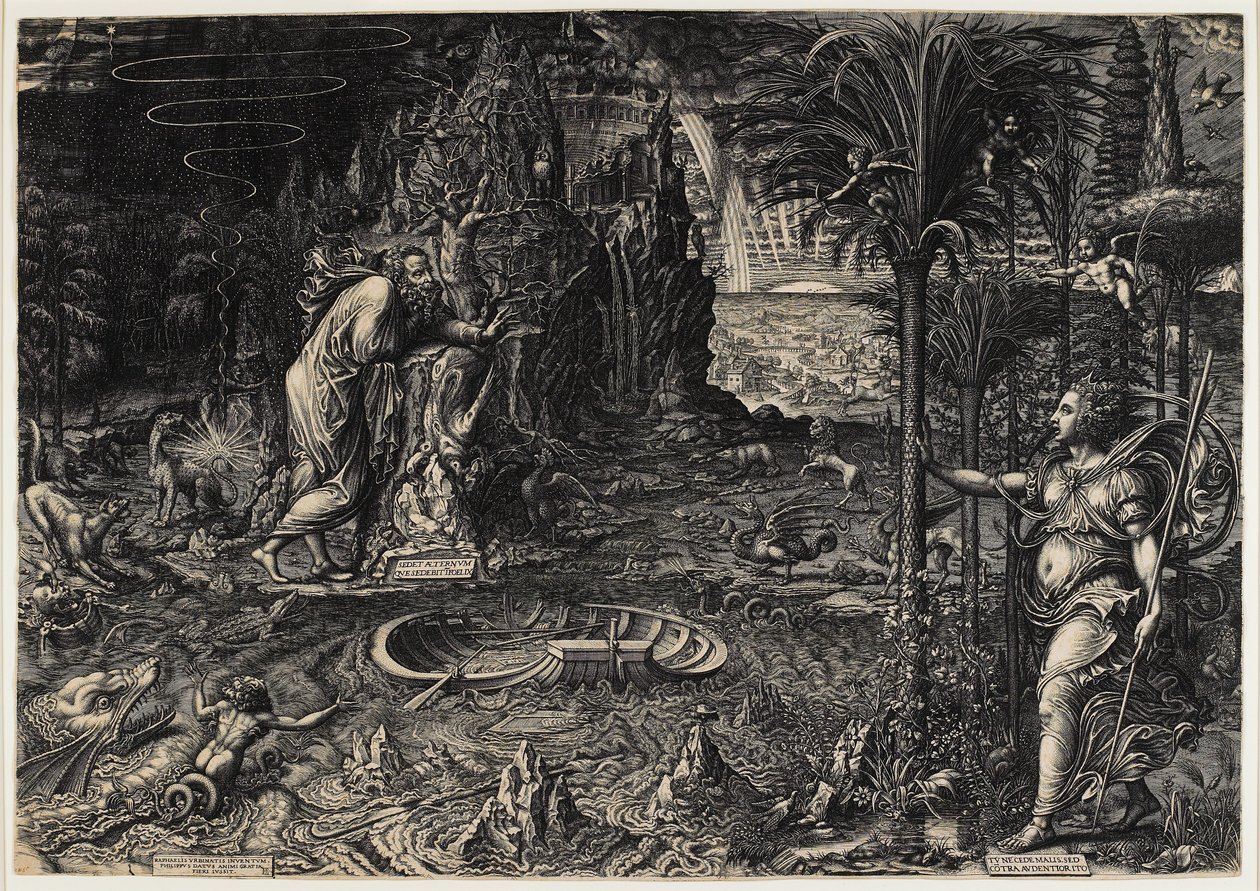 Alegoria da vida (O sonho de Rafael) de Giorgio Ghisi