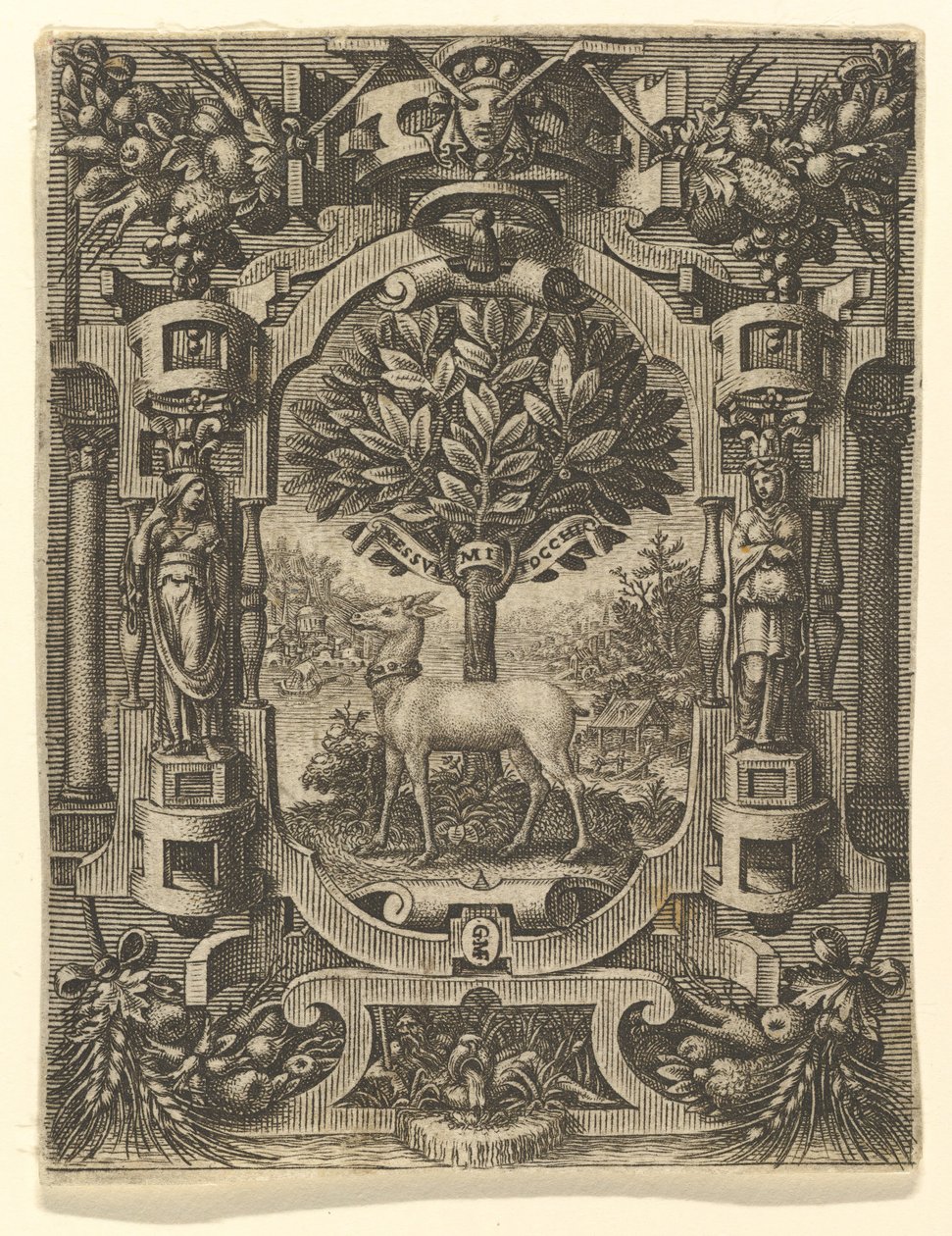 Emblema de Lucrezia Gonzaga, antes de 1566. de Giorgio Ghisi