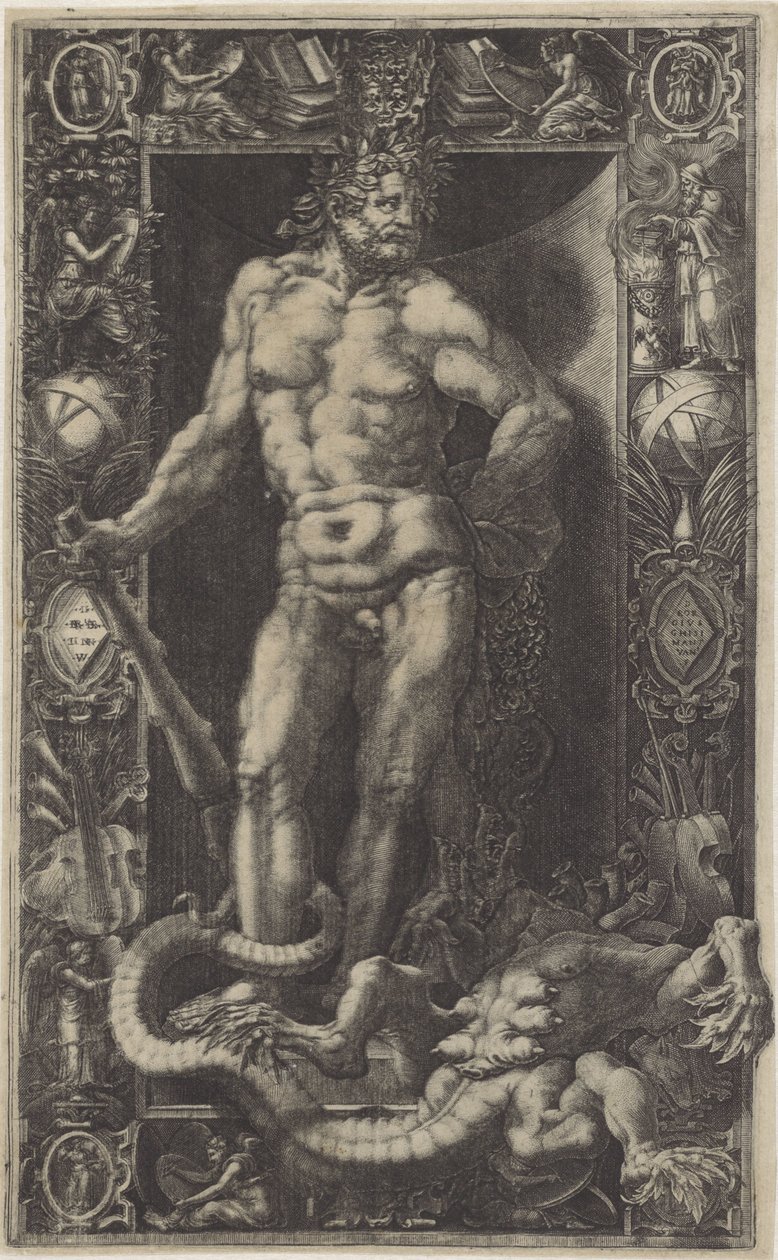Hércules como o vencedor da Hidra de Lerna de Giorgio Ghisi