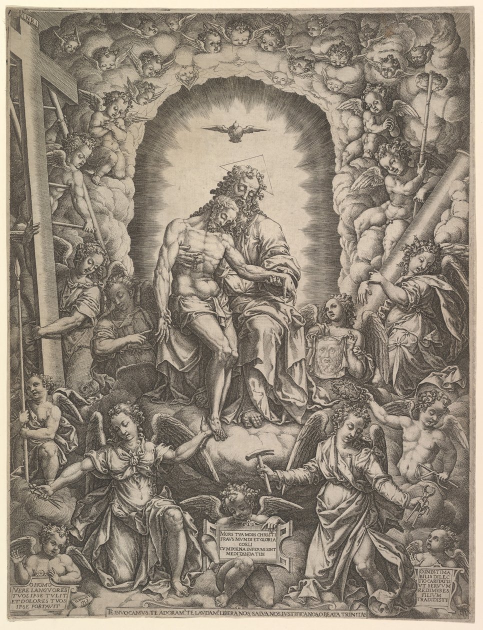 A Trindade, 1576. de Giorgio Ghisi