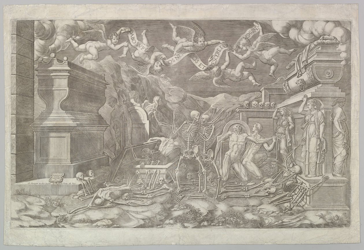 A visão de Ezequiel, 1554. de Giorgio Ghisi