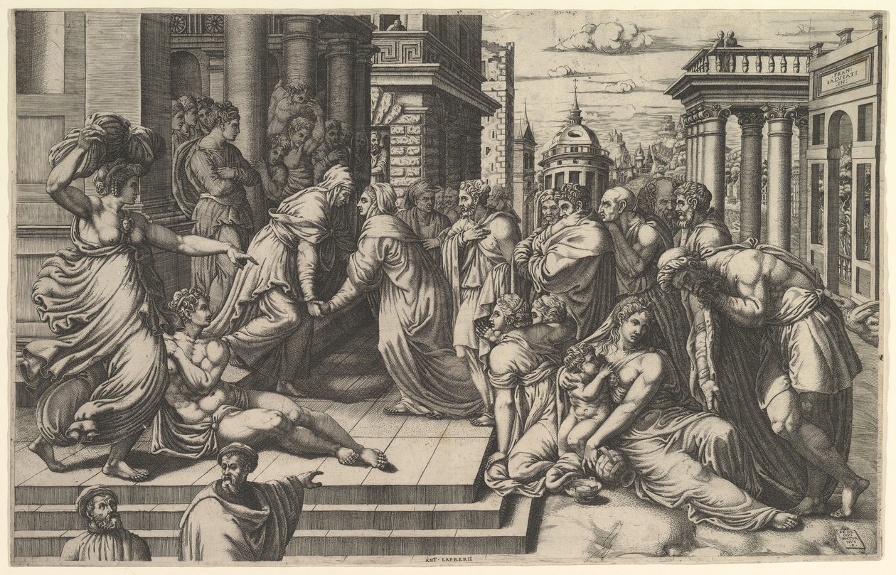 A Visitação, 1540-50. de Giorgio Ghisi