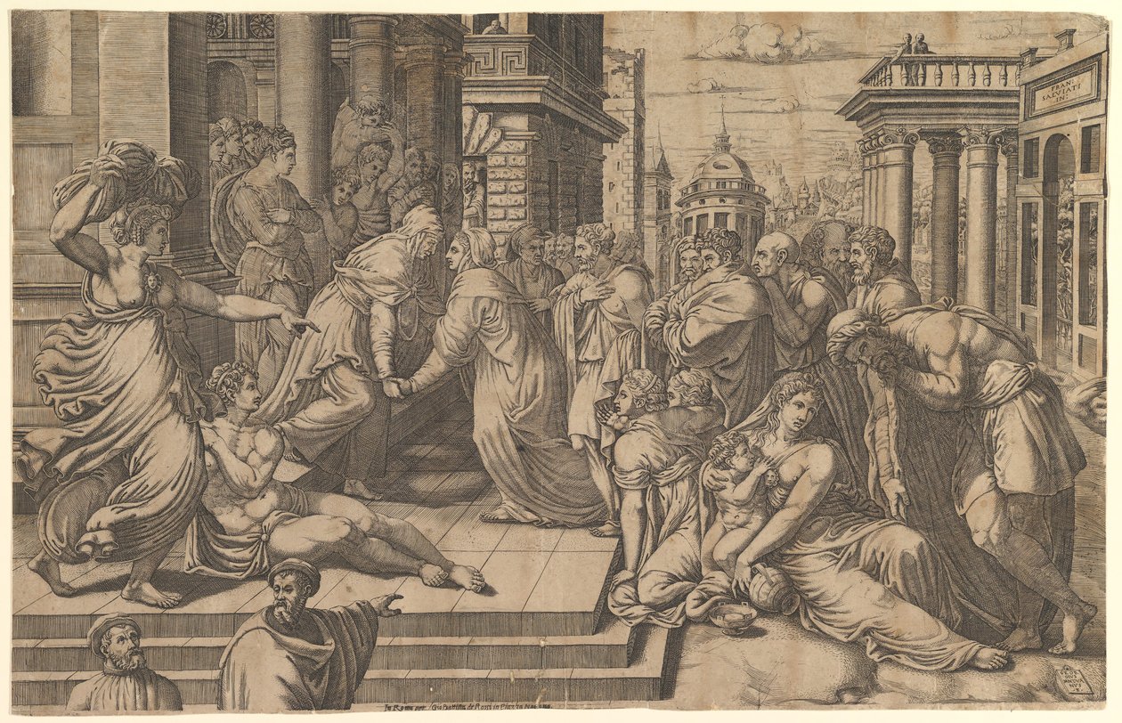 A Visitação, 1540-50. de Giorgio Ghisi