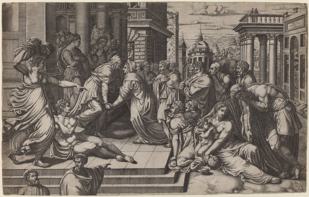 A Visitação de Giorgio Ghisi after Francesco Salviati