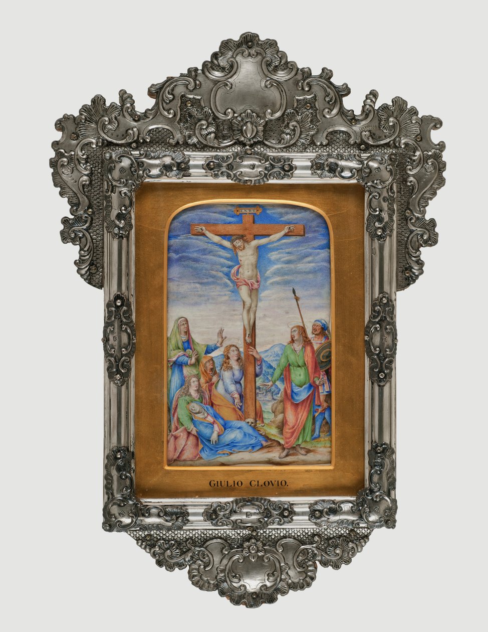Crucificação, c.1572 (tempera em pergaminho) de Giorgio Giulio Clovio