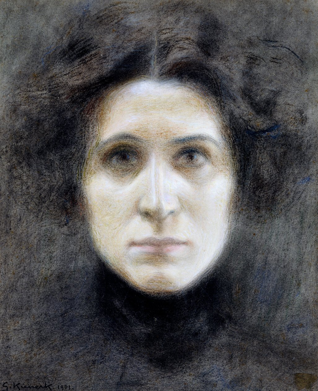 Retrato de Irma Gramatica, de Giorgio Kienerk (1869-1948), ca 1901, pastel sobre papel, 29x46 cm de Giorgio Kienerk