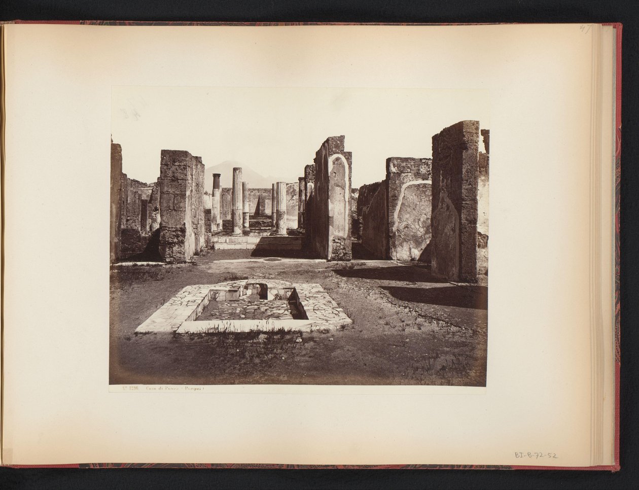 Vista das ruínas da Casa di Pansa em Pompeia, Itália
Casa di Pansa (Pompeia) (título sobre o objecto) de Giorgio Sommer (attributed to)