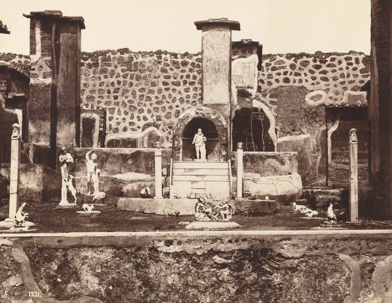 Casa de Marco Lucrécio, Pompéia Casa de Marco Lucrécio, Pompéia, c. 1870. de Giorgio Sommer