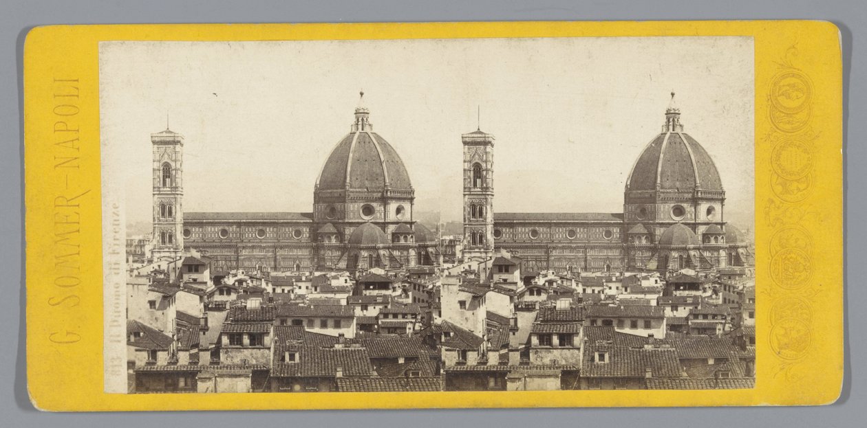 Vista do Duomo de Florença de Giorgio Sommer