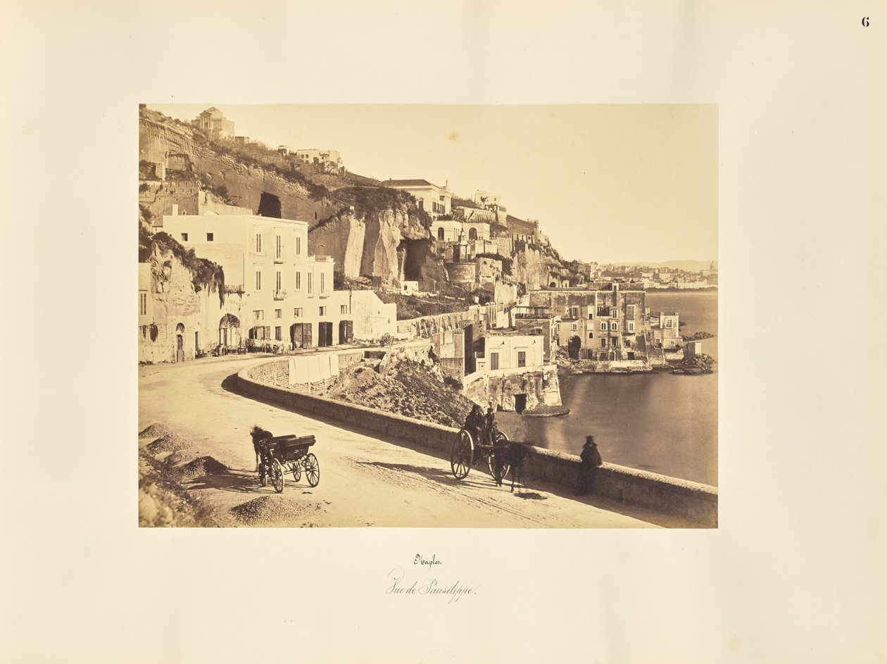 Nápoles. Vista de Pausilippe de Giorgio Sommer