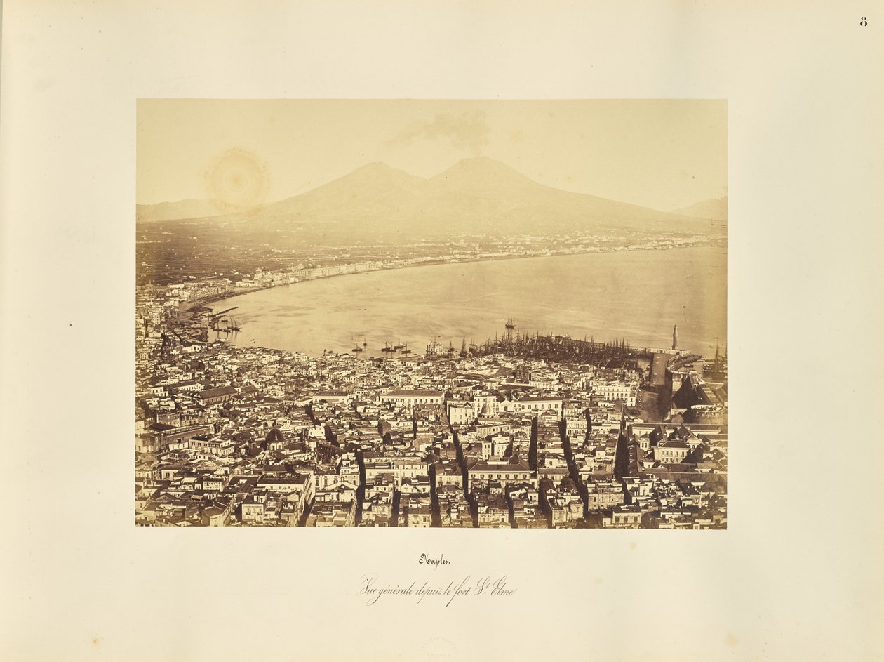 Nápoles. Vista geral do Forte St. Elmo de Giorgio Sommer