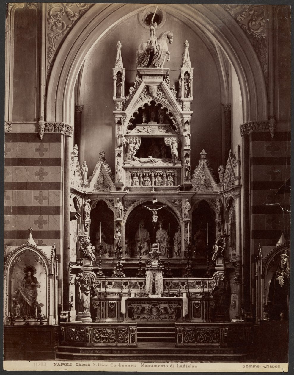 Nápoles S. Giov. Carbonara Monumento a Ladislau de Giorgio Sommer