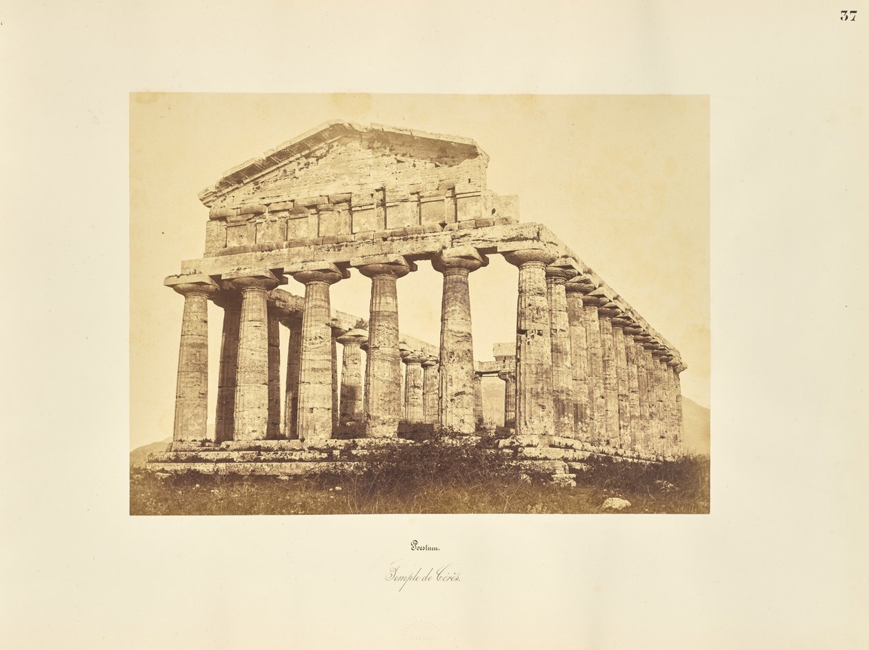 Paestum. Templo de Ceres de Giorgio Sommer