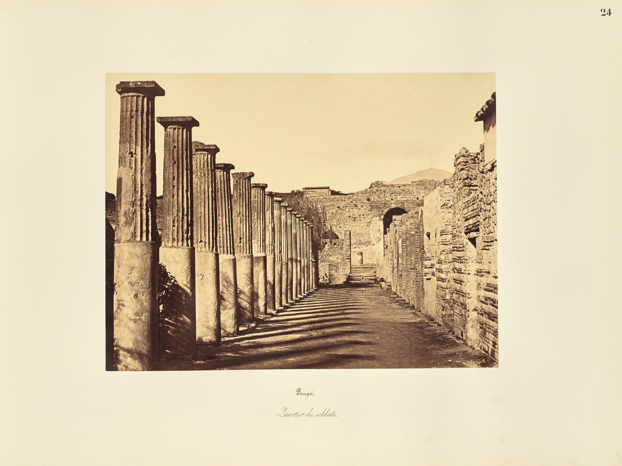 Pompeia. Quartel dos soldados de Giorgio Sommer