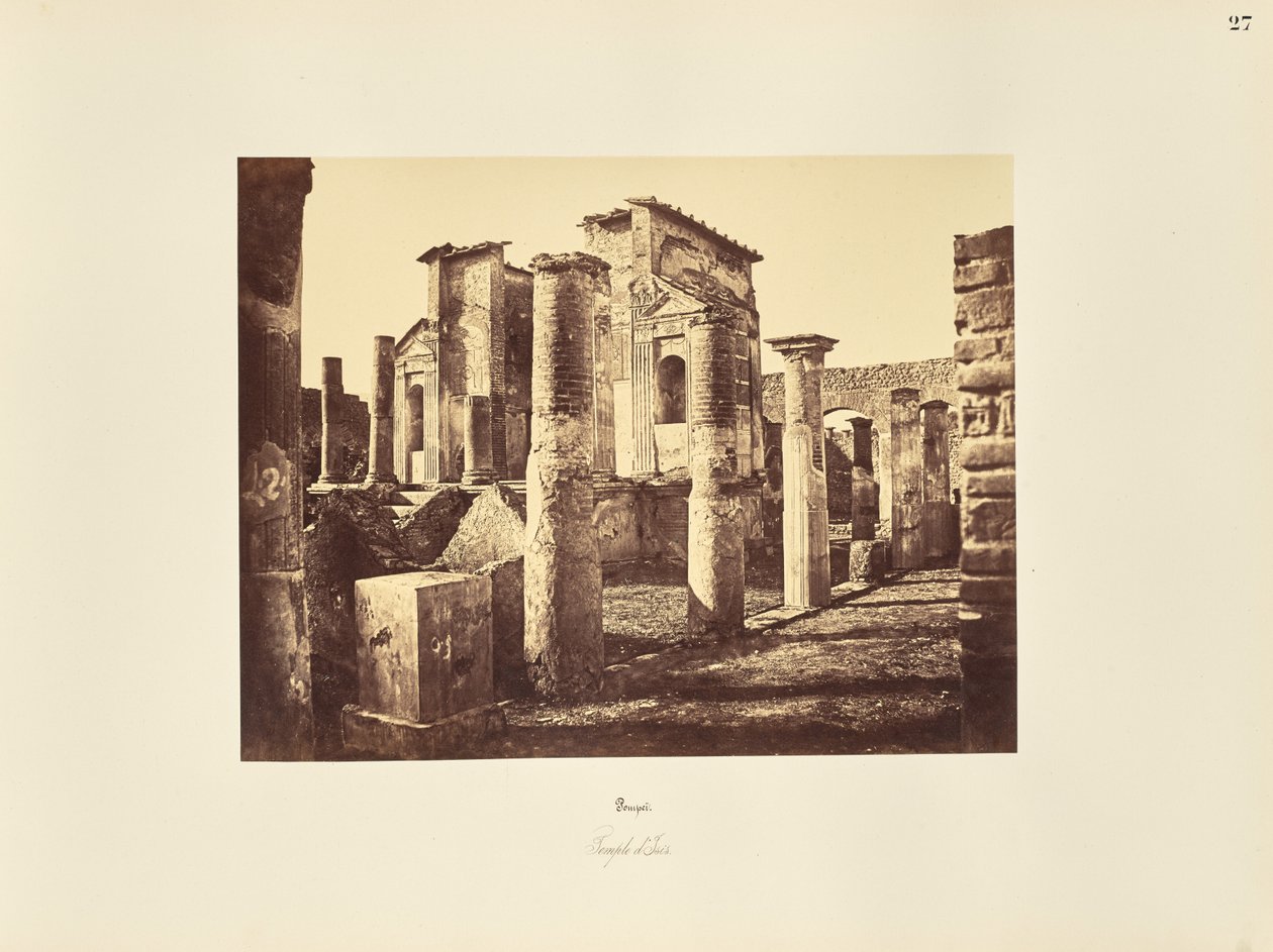 Pompeia. Templo de Ísis de Giorgio Sommer