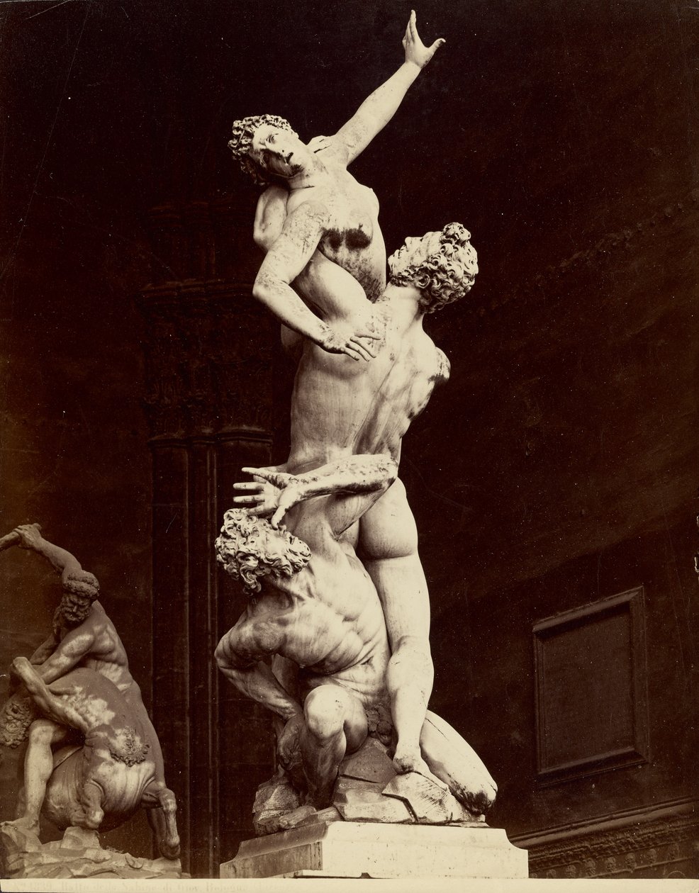 Rapto das Sabinas de Giovanni Bologna, Florença de Giorgio Sommer