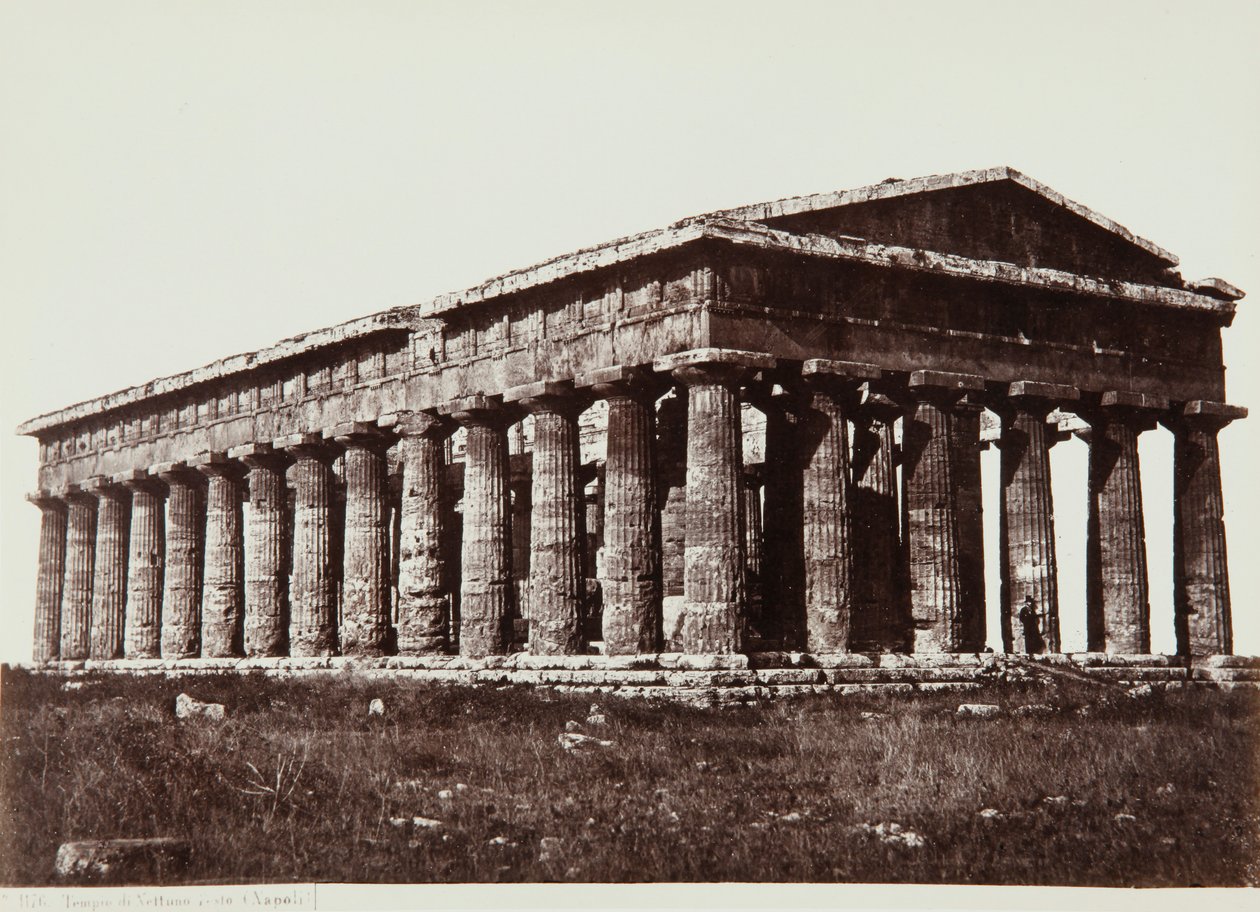 Templo de Netuno em Paestum de Giorgio Sommer
