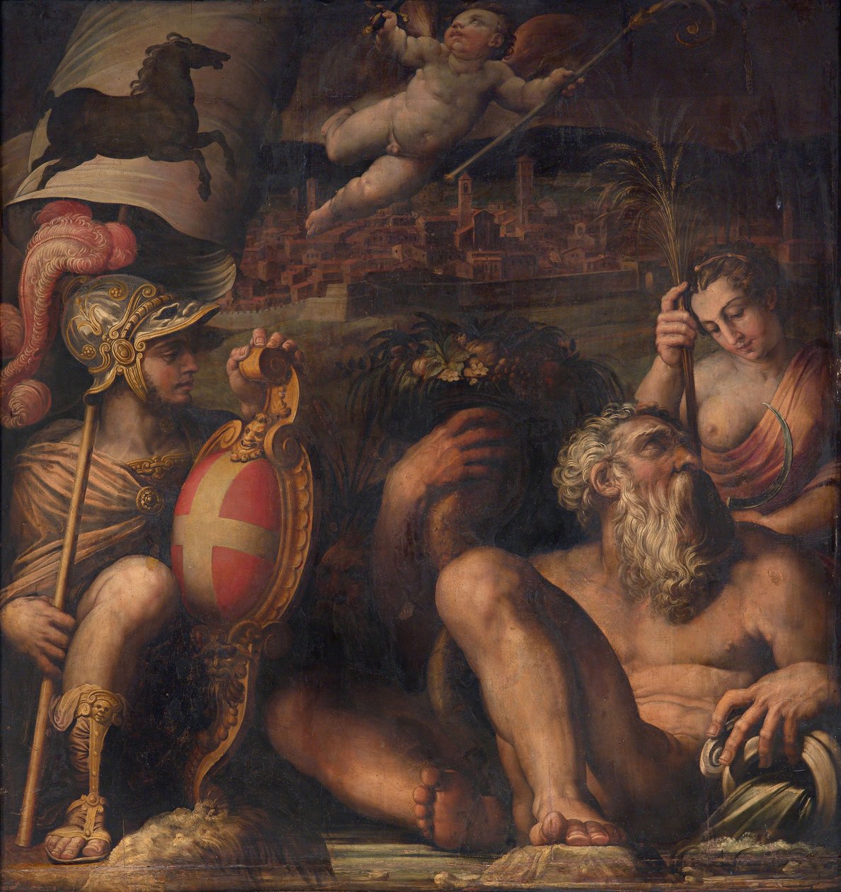 Alegoria de Arezzo, 1563-1565 de Giorgio Vasari