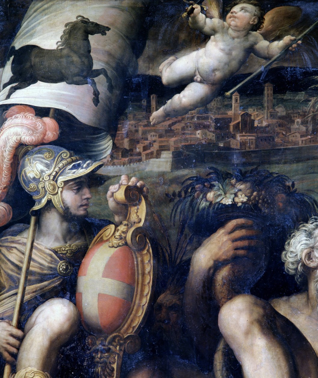 Alegoria da cidade de Arezzo, Itália de Giorgio Vasari