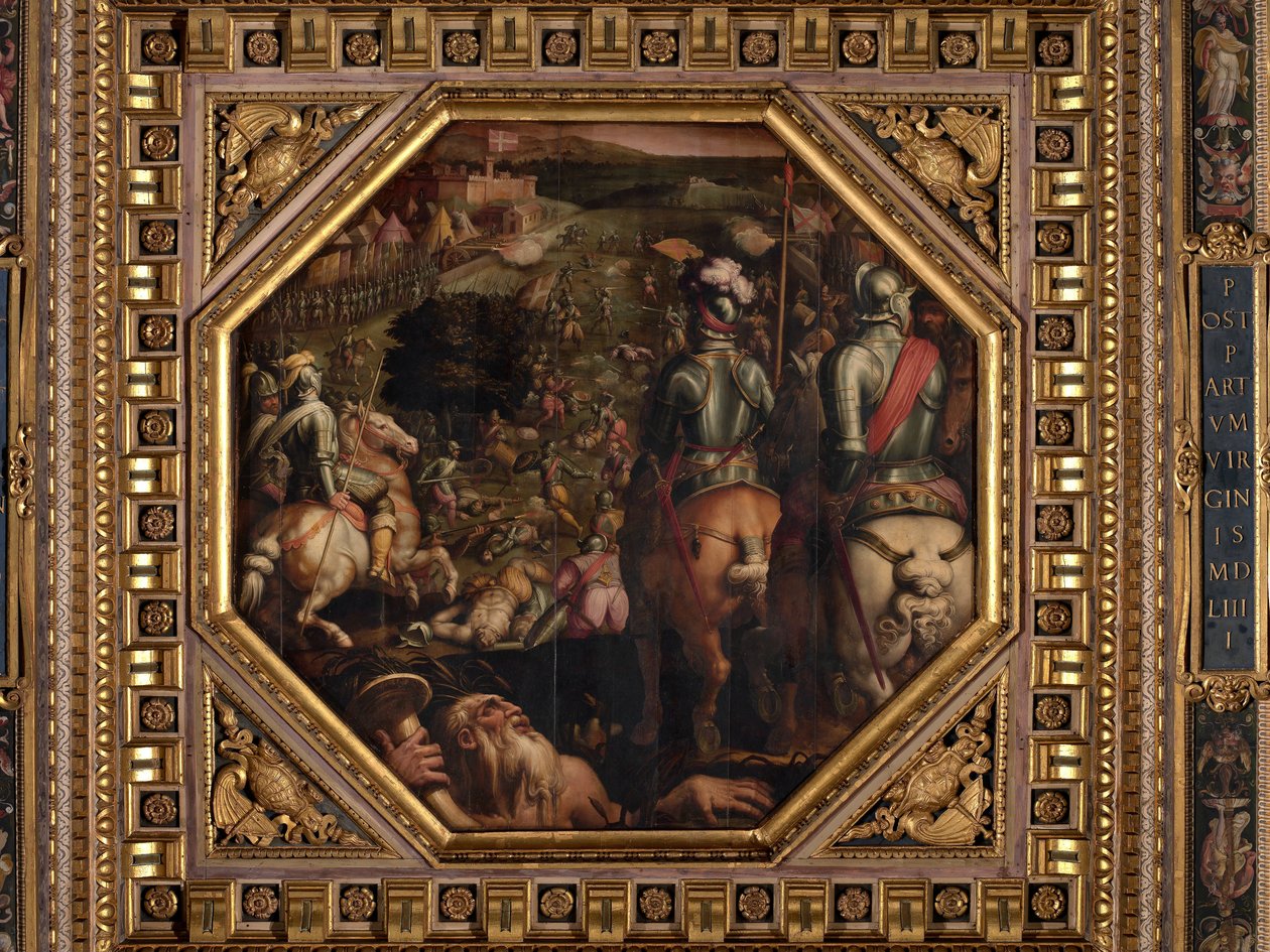 Batalha de Marciano in Val di Chiana de Giorgio Vasari