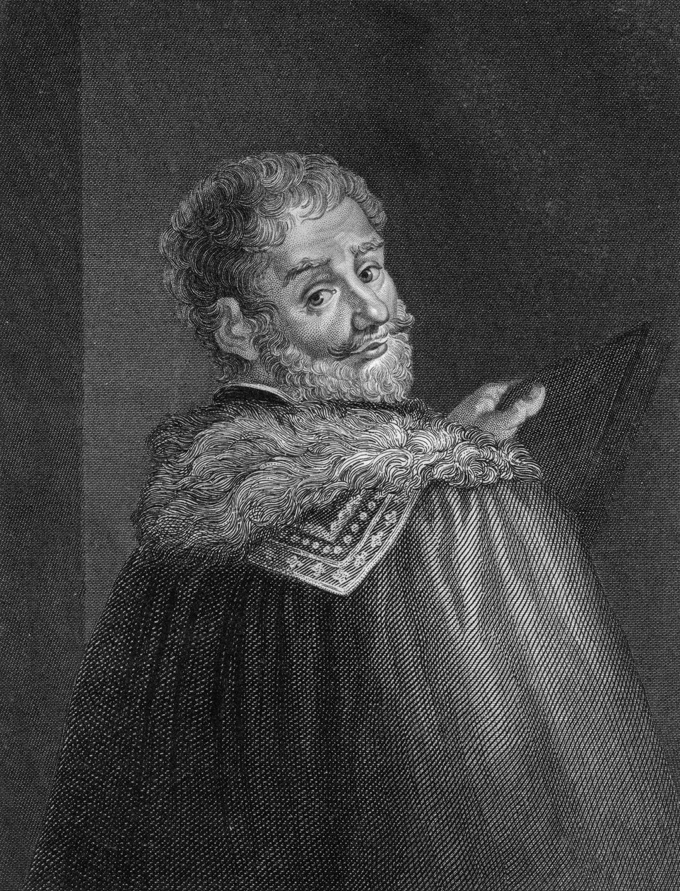 Benvenuto Cellini, ilustração das "Memórias de Benvenuto Cellini, um Artista Florentino", traduzidas por T. Roscoe em 1847, gravadas por Hinchcliff de Giorgio Vasari