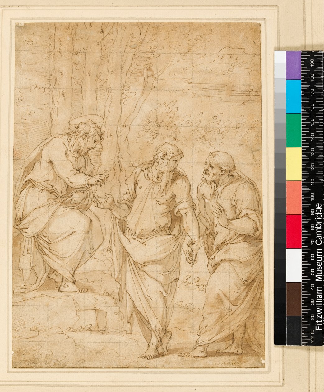 Cristo nomeando Pedro seu sucessor, 1500-1599 de Giorgio Vasari