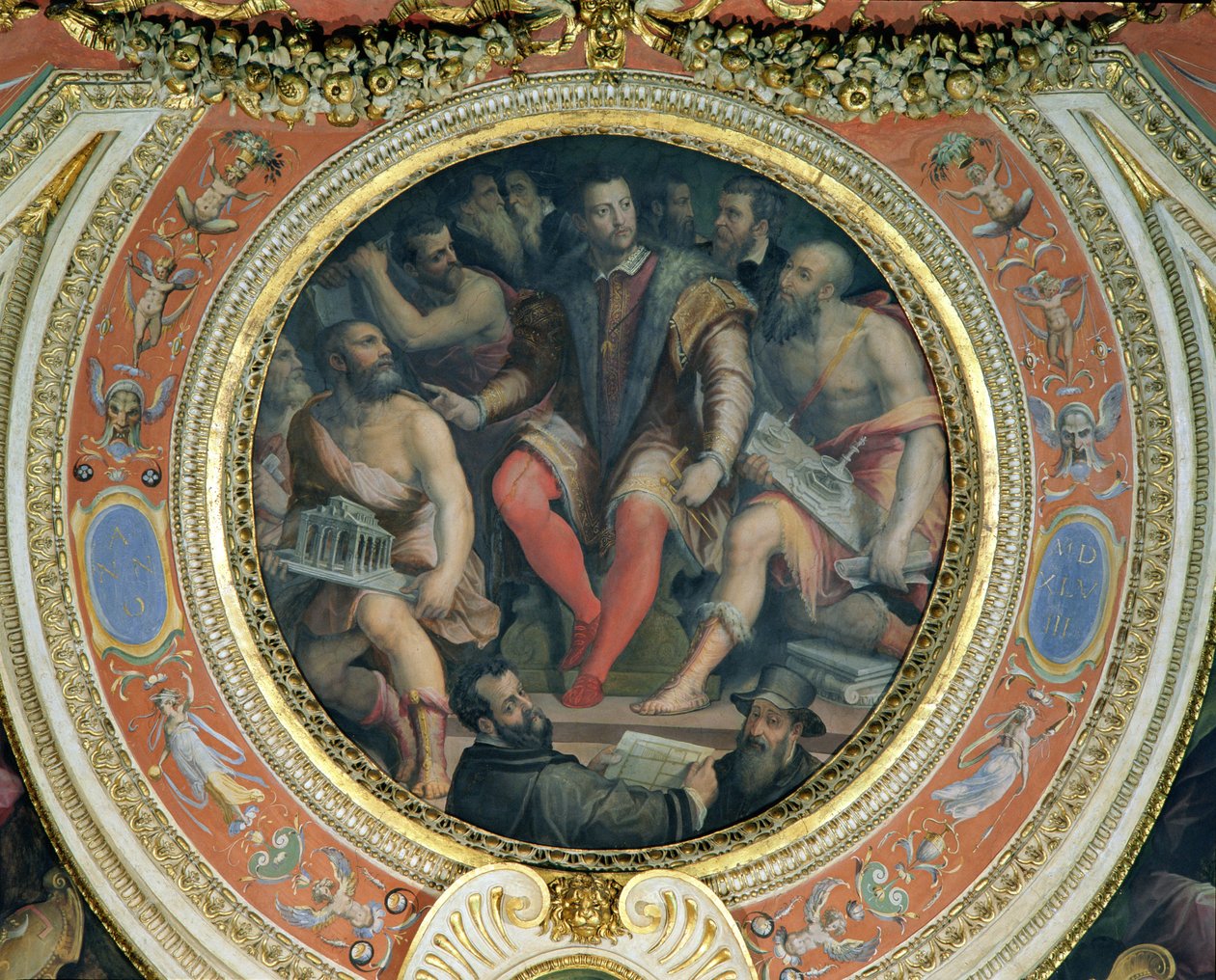 Cosimo I e seus artistas, da Sala di Cosimo I (ver também 274607) de Giorgio Vasari
