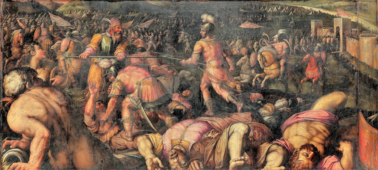 Derrota de Radagaiso em Fiesole de Giorgio Vasari