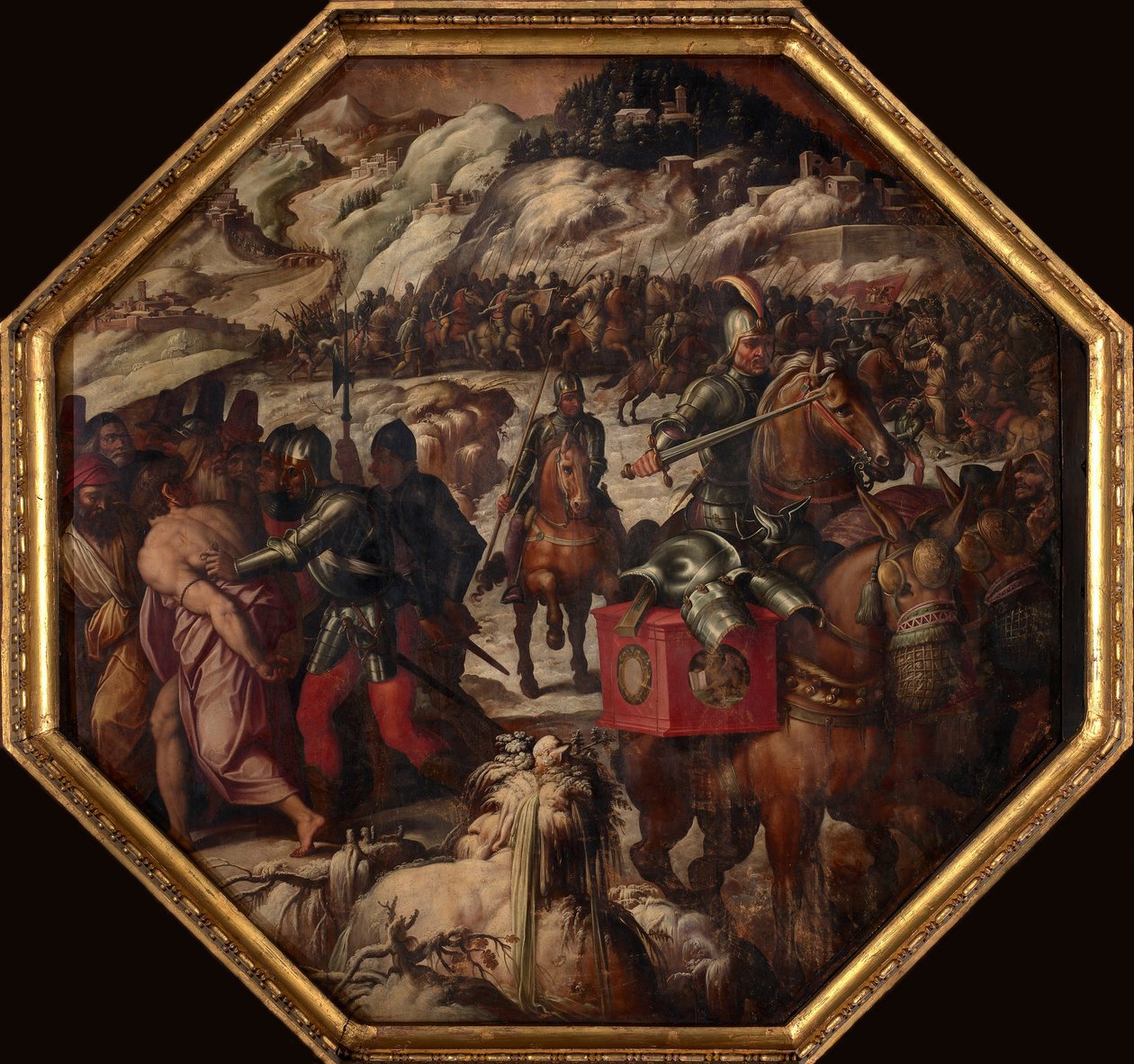 Derrota dos venezianos em Casentino, 1563-1565 de Giorgio Vasari