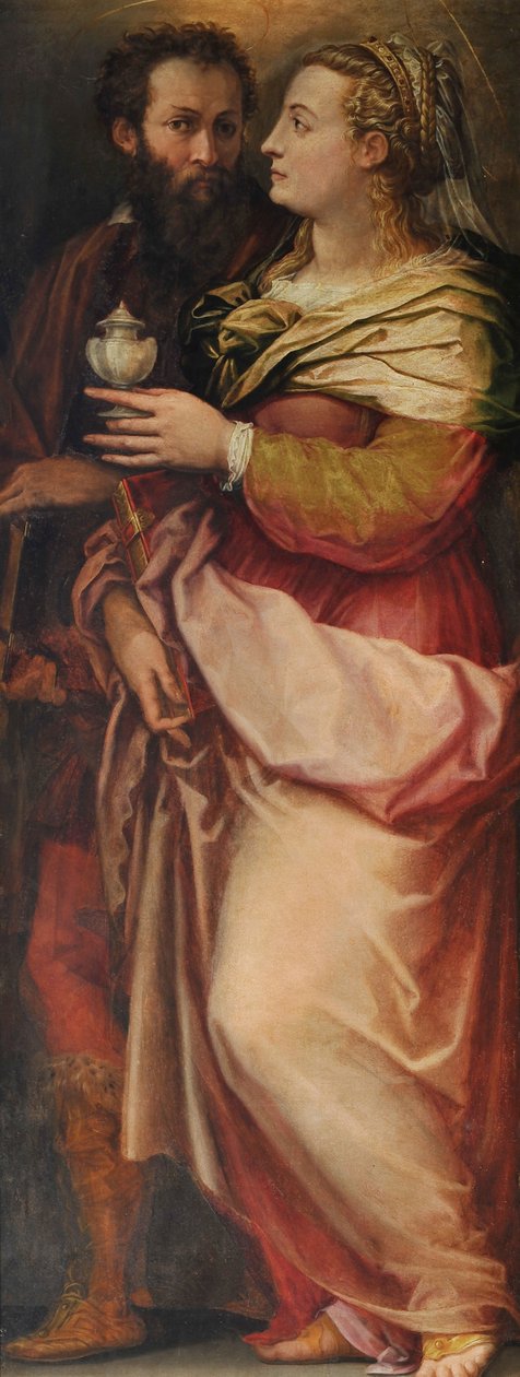 Giorgio Vasari com sua esposa Niccolosa Bacci, c. 1565 de Giorgio Vasari