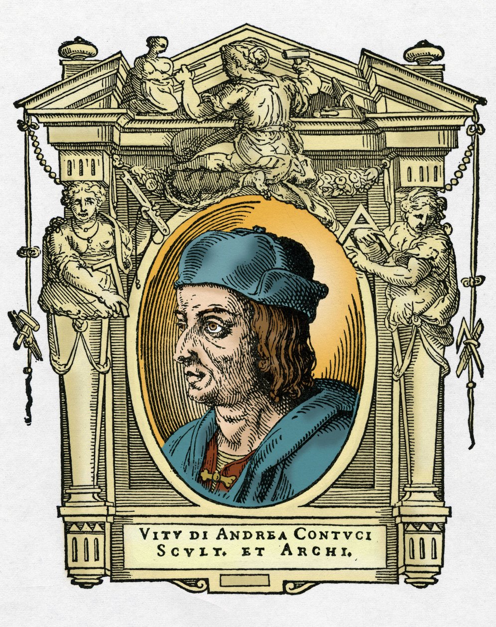 Retrato de Jacopo Sansovino de Giorgio Vasari