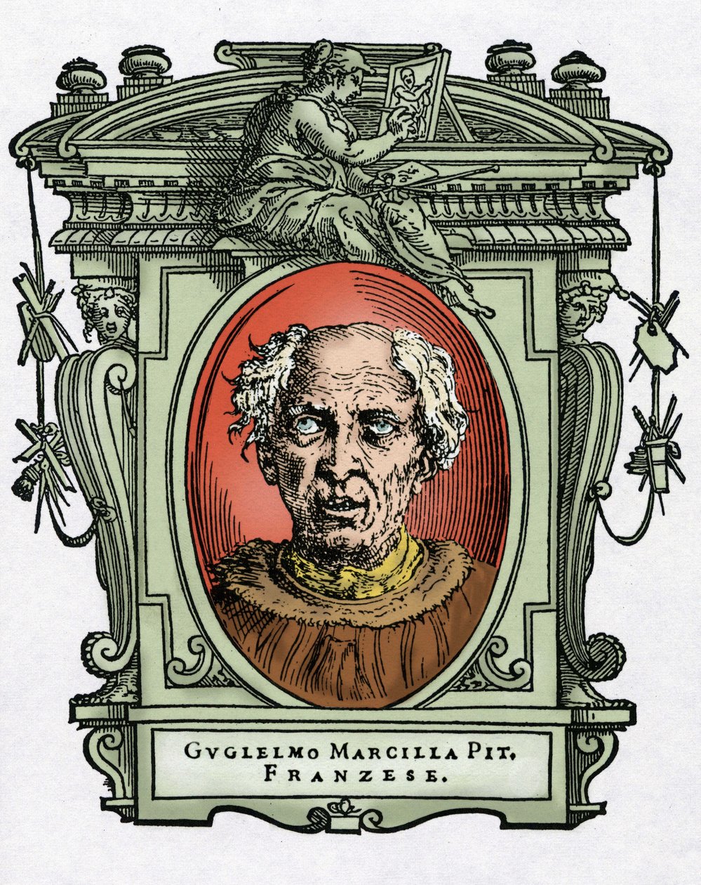 Retrato de Guilherme de Marcillat de Giorgio Vasari