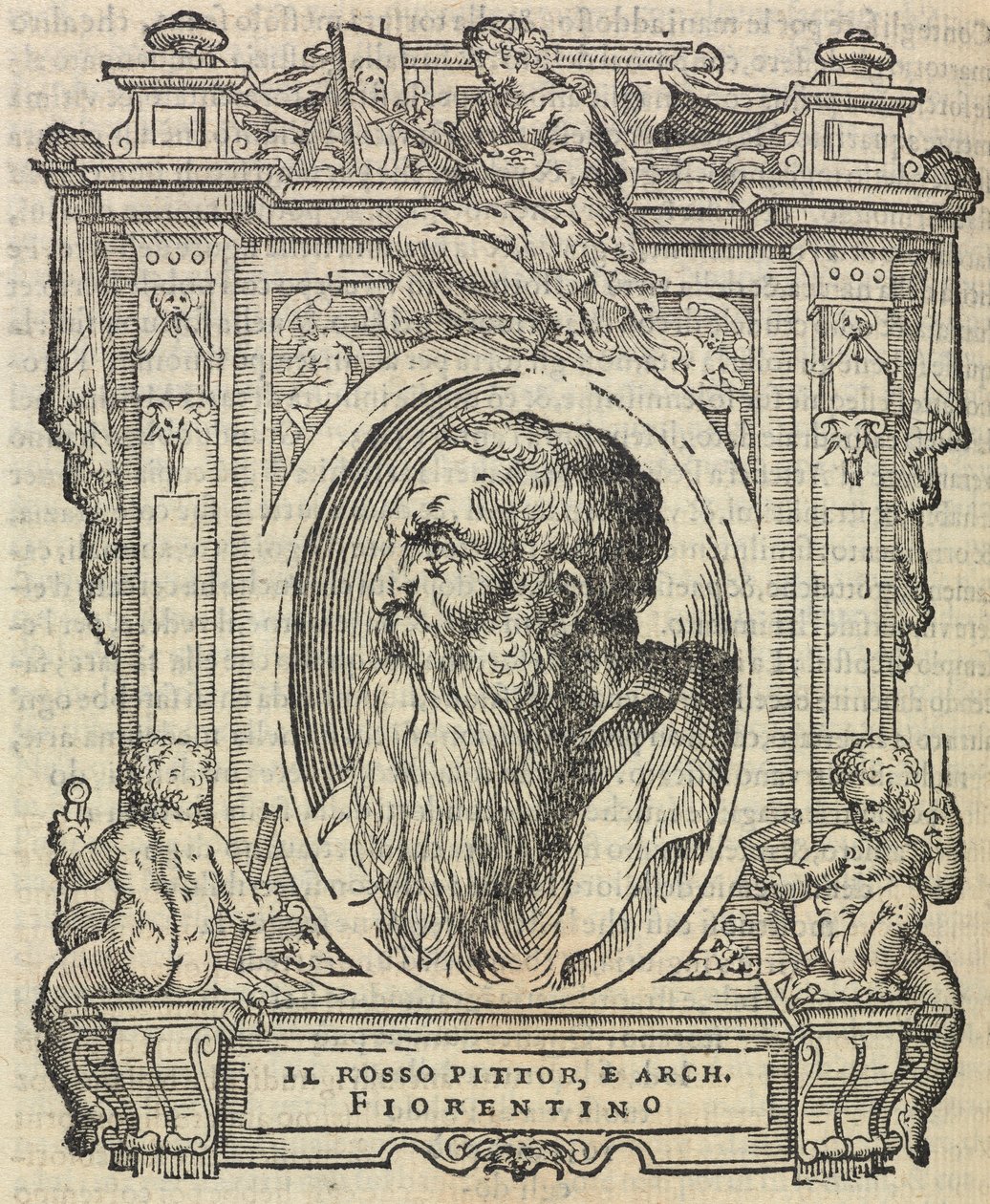 Rosso Fiorentino, de "As Vidas dos Mais Excelentes Pintores, Escultores e Arquitetos", 1568 de Giorgio Vasari