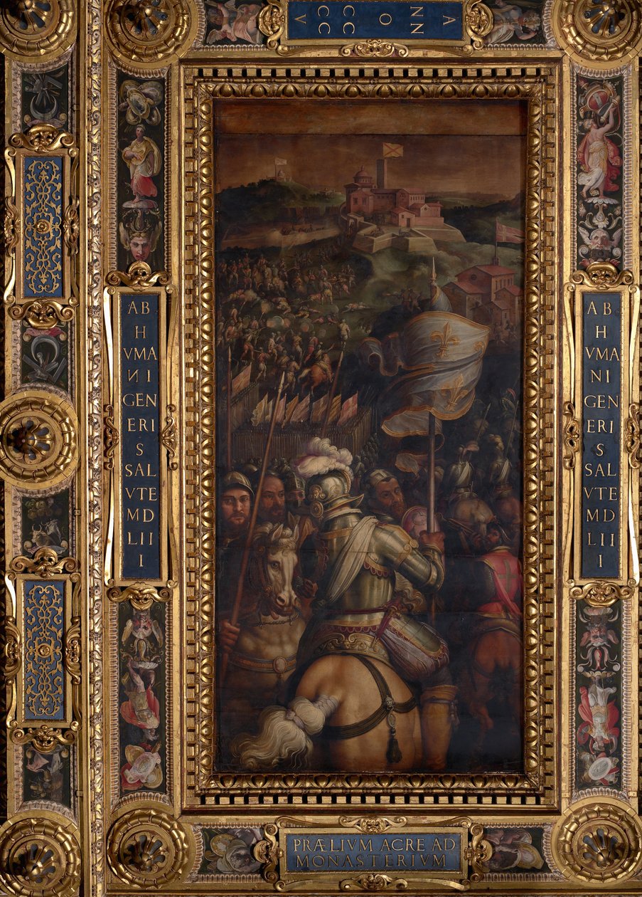 Tomada da fortaleza de Monastero de Giorgio Vasari