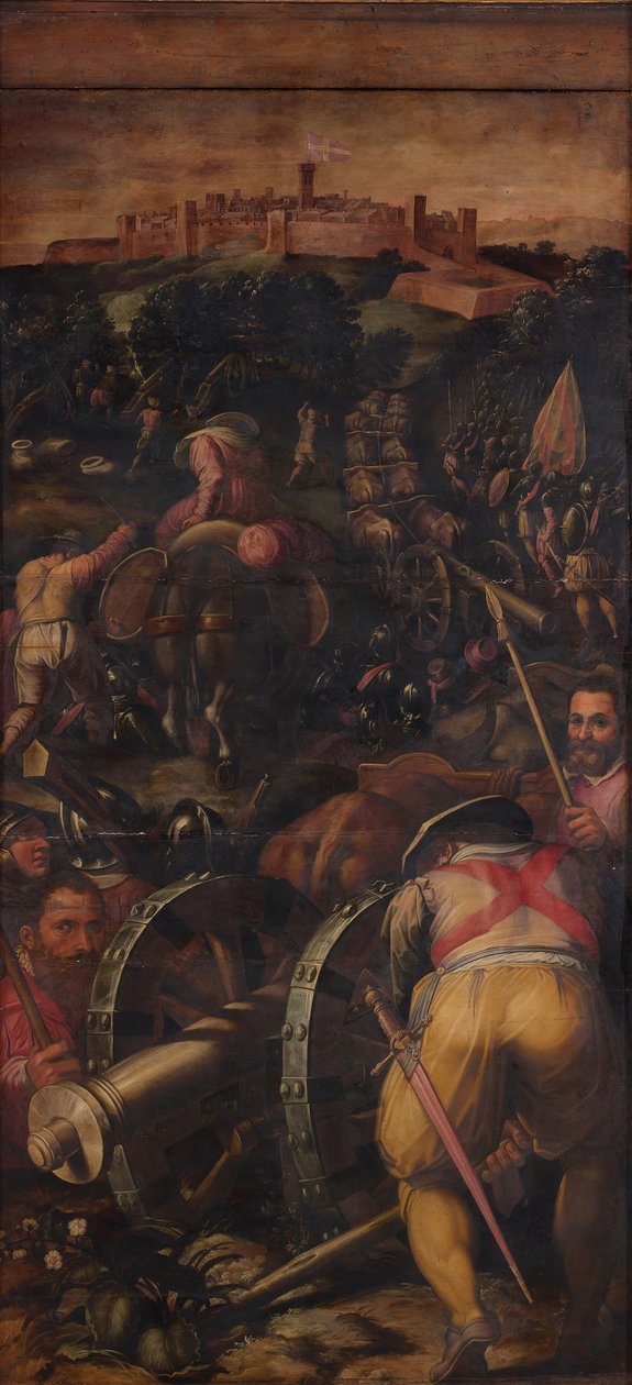 Ataque de Monteriggioni, 1563-1565 de Giorgio Vasari