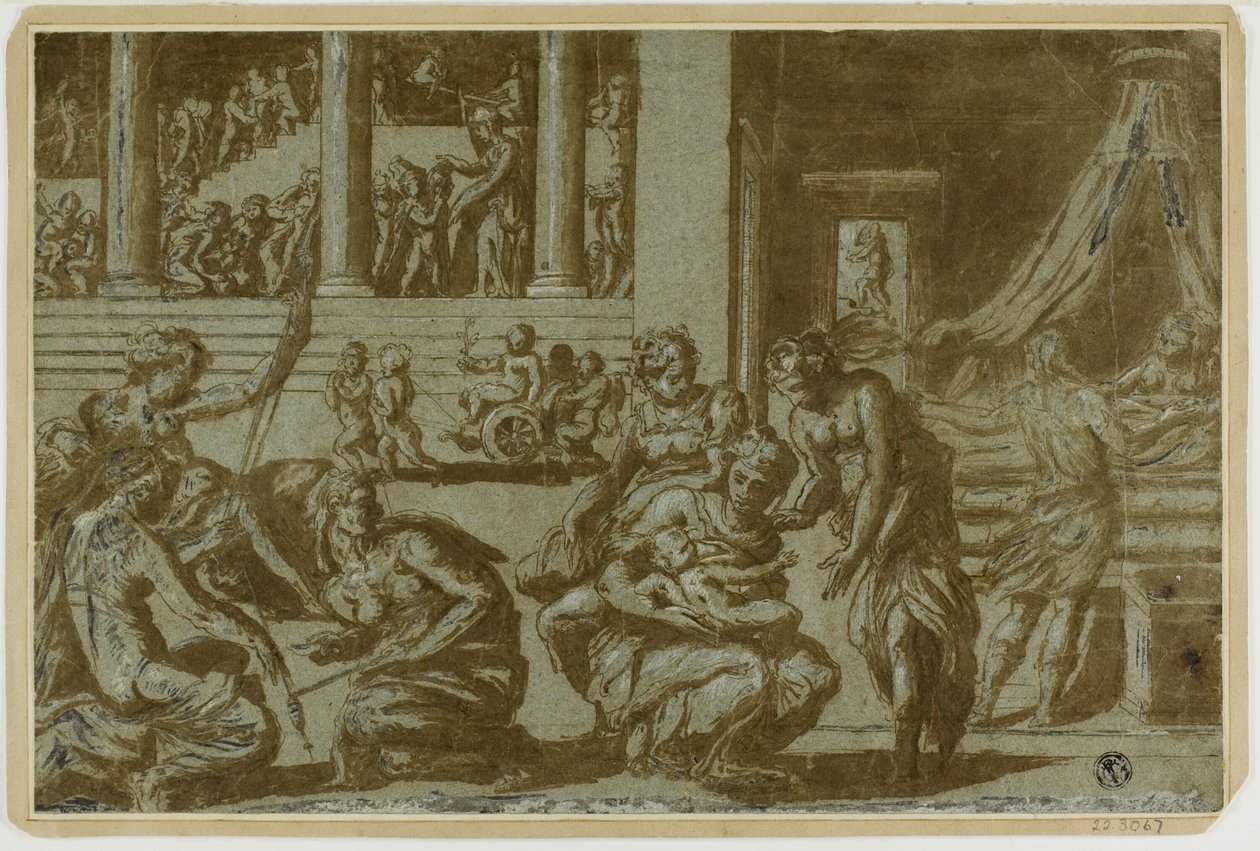 Estudo para a Alegoria do Nascimento de Giorgio Vasari