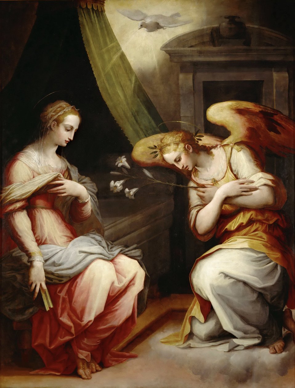 A Anunciação, ca 1565-1570. de Giorgio Vasari