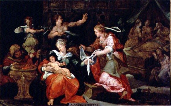 O Nascimento da Virgem de Giorgio Vasari