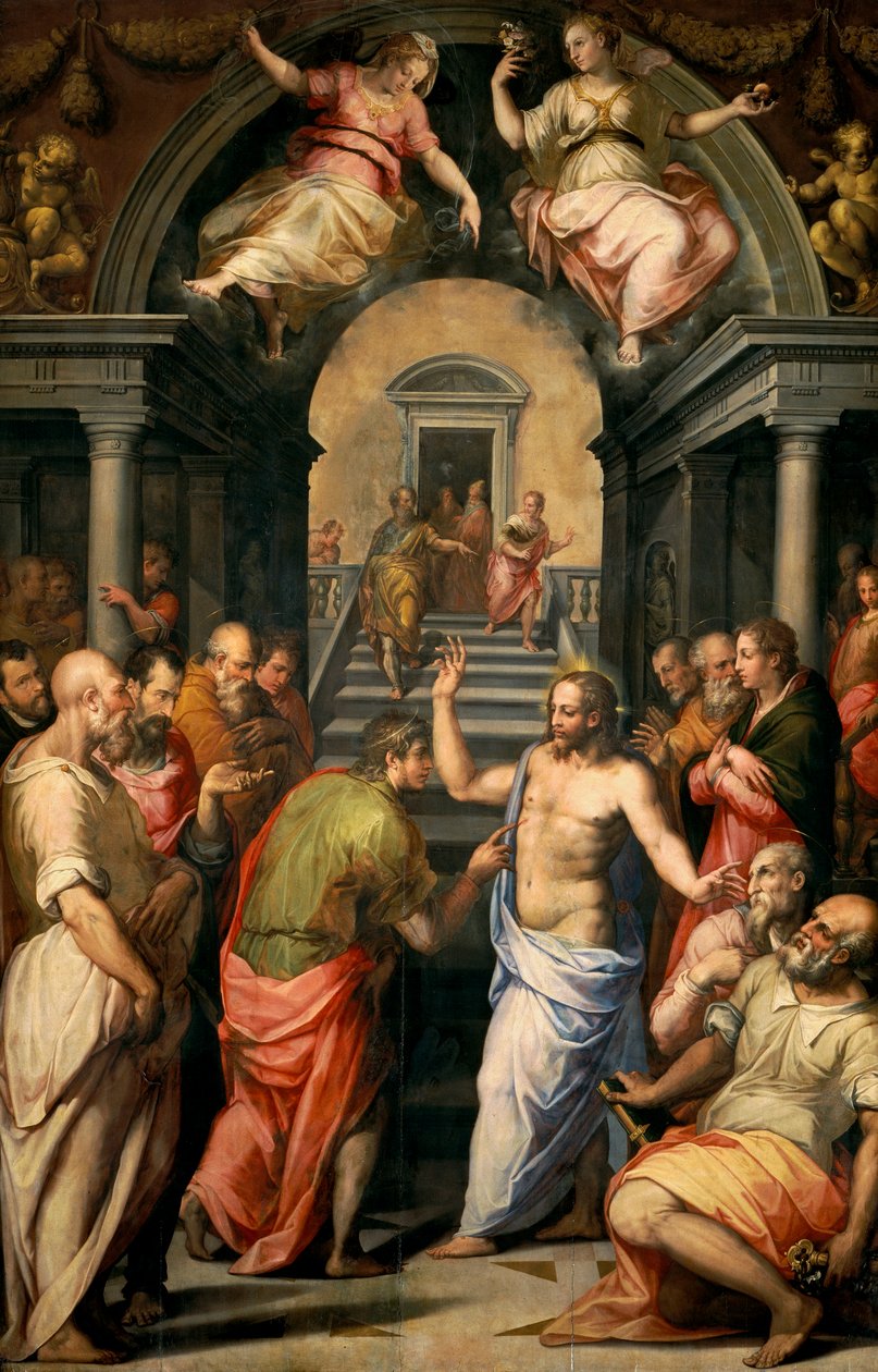 A Incredulidade de São Tomás, 1572 de Giorgio Vasari