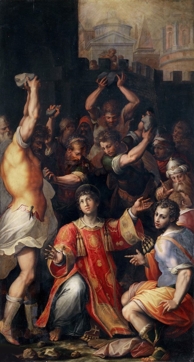 O martírio de Santo Estêvão, 1571. de Giorgio Vasari
