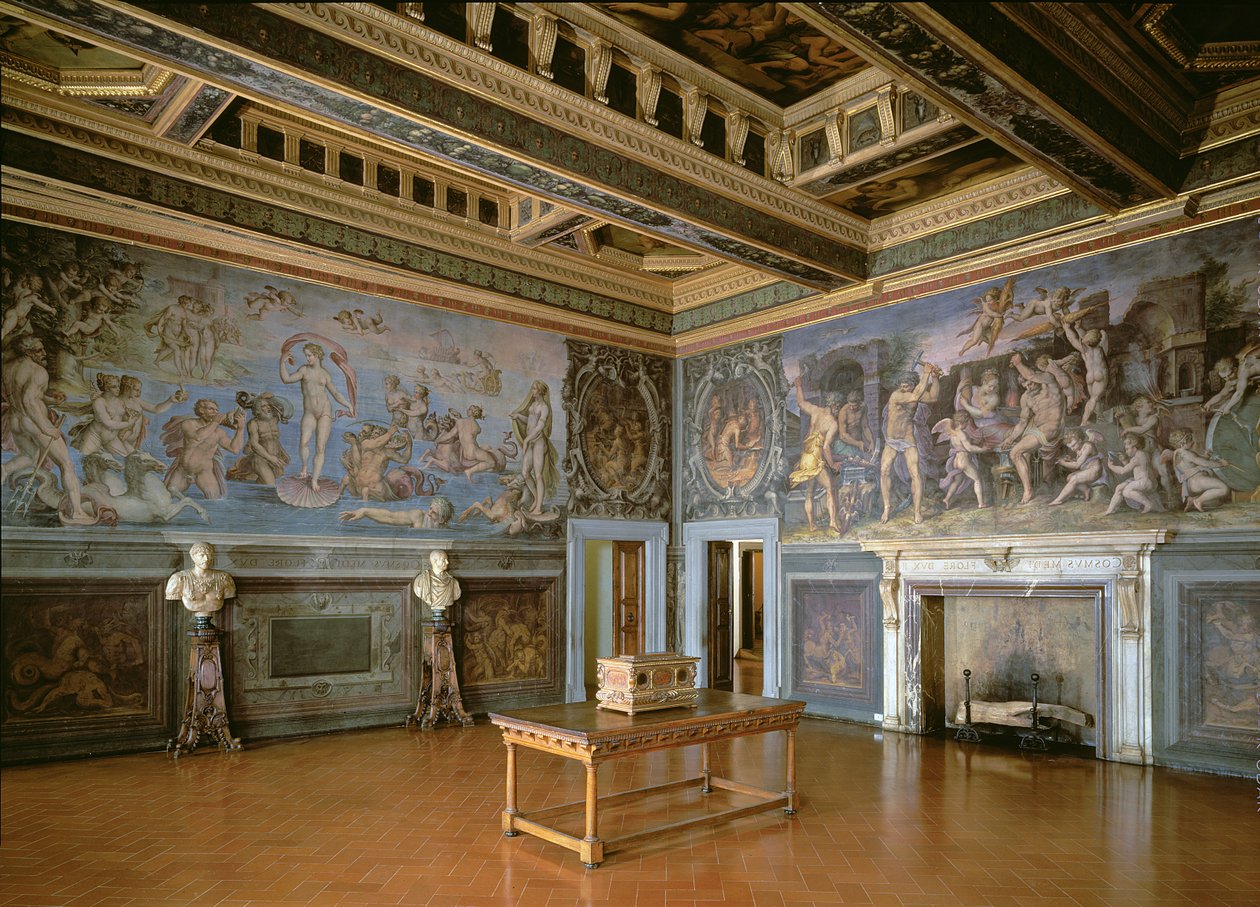 O Salão dos Elementos, 1555 de Giorgio Vasari