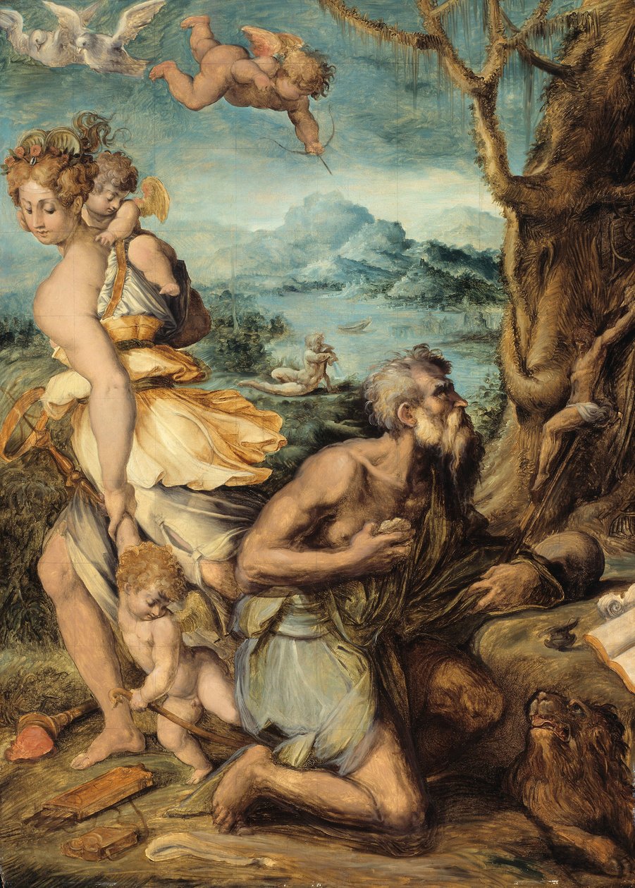 A tentação de São Jerónimo de Giorgio Vasari