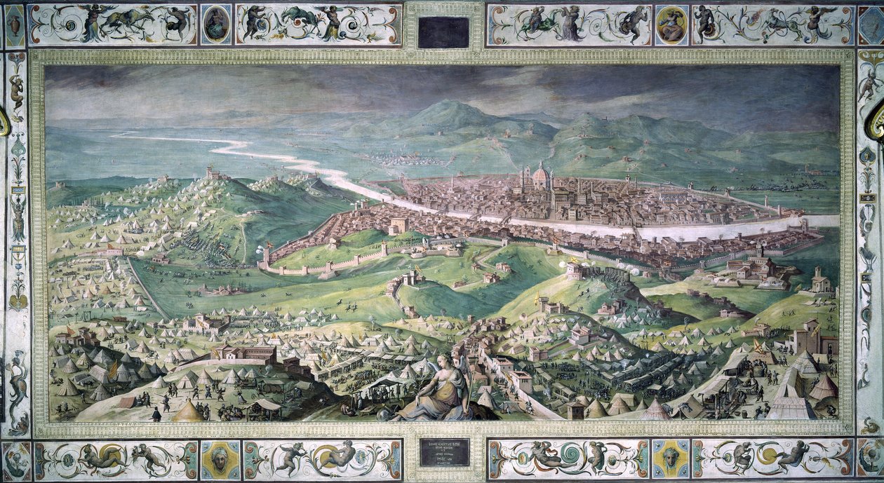 O cerco de Florença de Giorgio Vasari
