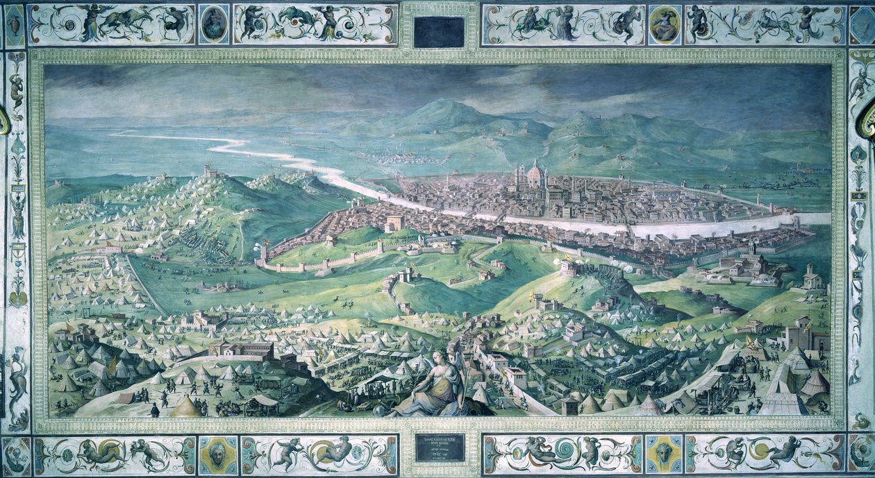 O cerco de Florença de Giorgio Vasari