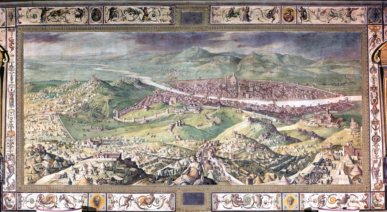 O cerco de Florença em 1530 de Giorgio Vasari