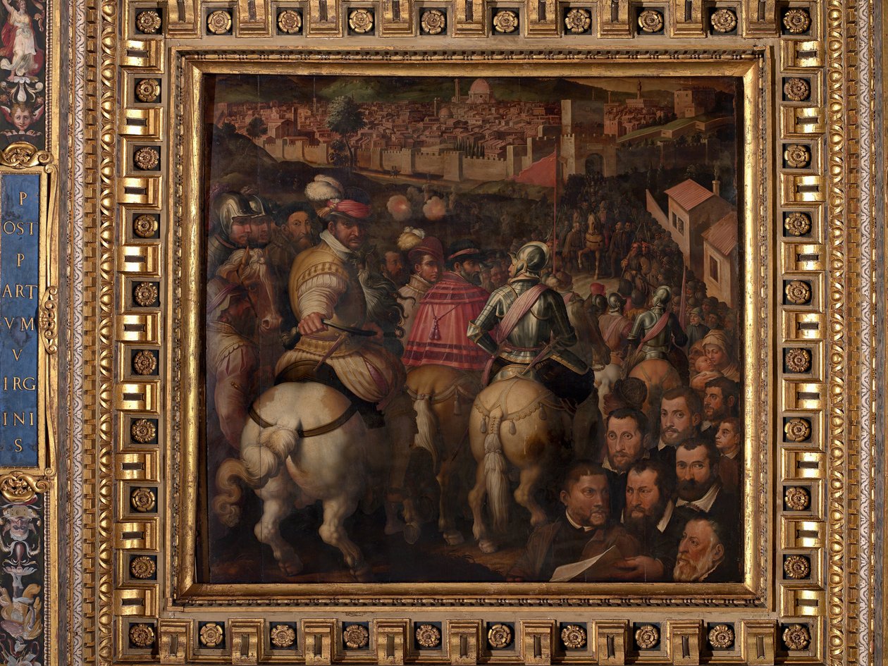 Triunfo na guerra contra Siena de Giorgio Vasari